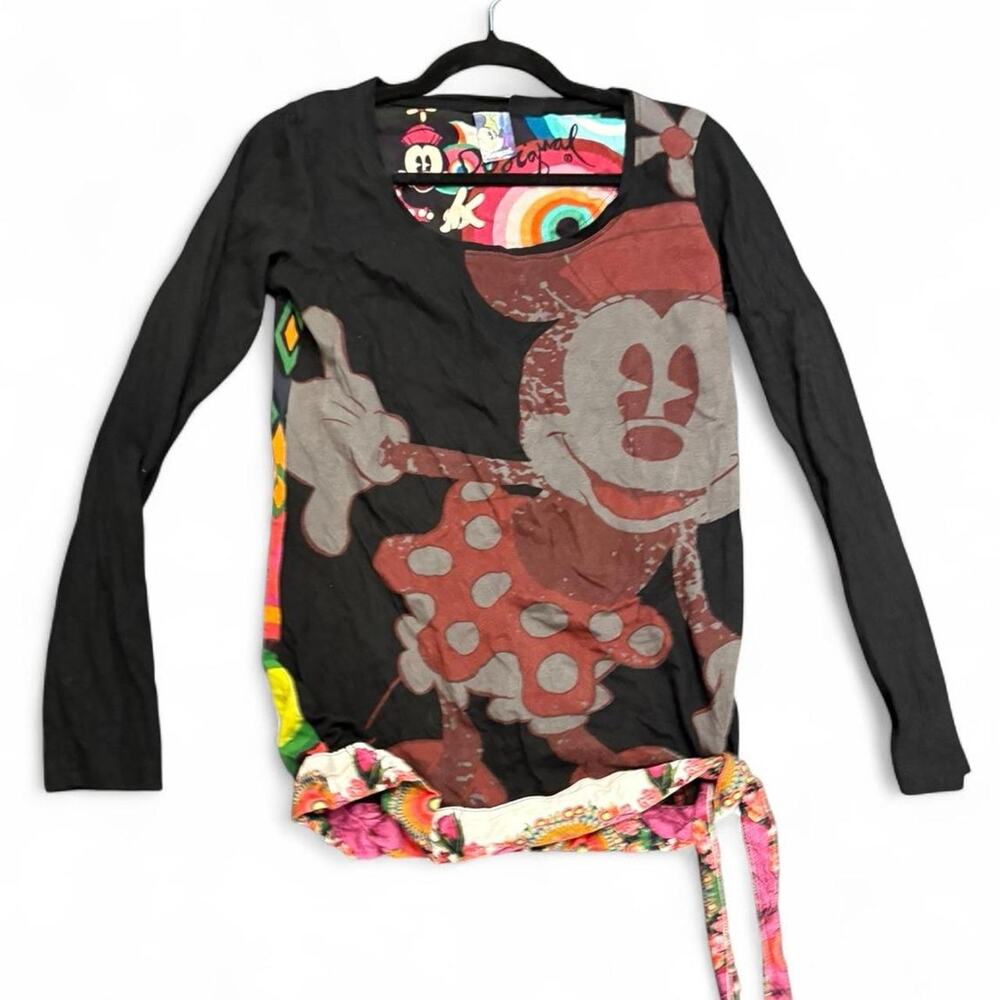 Y2K DESIGUAL x Disney long sleeve embroidered Y2K graphic long sleeve t shirt